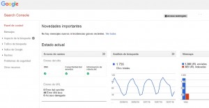 panell control google search console